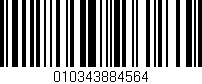 Código de barras (EAN, GTIN, SKU, ISBN): '010343884564'