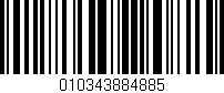 Código de barras (EAN, GTIN, SKU, ISBN): '010343884885'