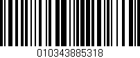 Código de barras (EAN, GTIN, SKU, ISBN): '010343885318'