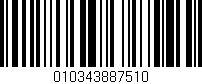 Código de barras (EAN, GTIN, SKU, ISBN): '010343887510'