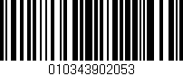 Código de barras (EAN, GTIN, SKU, ISBN): '010343902053'