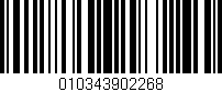 Código de barras (EAN, GTIN, SKU, ISBN): '010343902268'