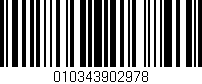 Código de barras (EAN, GTIN, SKU, ISBN): '010343902978'