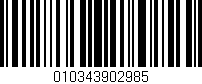 Código de barras (EAN, GTIN, SKU, ISBN): '010343902985'