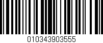Código de barras (EAN, GTIN, SKU, ISBN): '010343903555'