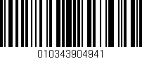 Código de barras (EAN, GTIN, SKU, ISBN): '010343904941'