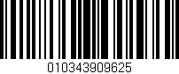 Código de barras (EAN, GTIN, SKU, ISBN): '010343909625'