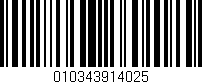 Código de barras (EAN, GTIN, SKU, ISBN): '010343914025'