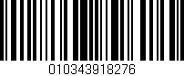 Código de barras (EAN, GTIN, SKU, ISBN): '010343918276'