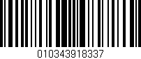 Código de barras (EAN, GTIN, SKU, ISBN): '010343918337'