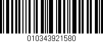 Código de barras (EAN, GTIN, SKU, ISBN): '010343921580'