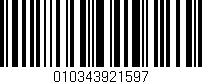 Código de barras (EAN, GTIN, SKU, ISBN): '010343921597'