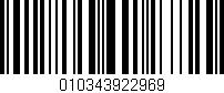 Código de barras (EAN, GTIN, SKU, ISBN): '010343922969'
