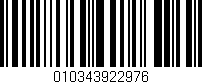 Código de barras (EAN, GTIN, SKU, ISBN): '010343922976'