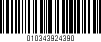 Código de barras (EAN, GTIN, SKU, ISBN): '010343924390'