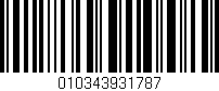 Código de barras (EAN, GTIN, SKU, ISBN): '010343931787'