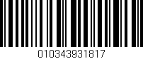 Código de barras (EAN, GTIN, SKU, ISBN): '010343931817'