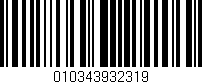 Código de barras (EAN, GTIN, SKU, ISBN): '010343932319'