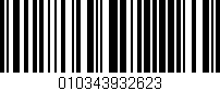 Código de barras (EAN, GTIN, SKU, ISBN): '010343932623'