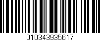 Código de barras (EAN, GTIN, SKU, ISBN): '010343935617'