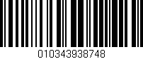 Código de barras (EAN, GTIN, SKU, ISBN): '010343938748'