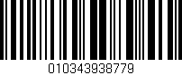 Código de barras (EAN, GTIN, SKU, ISBN): '010343938779'