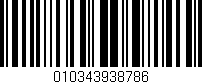 Código de barras (EAN, GTIN, SKU, ISBN): '010343938786'