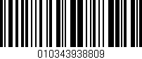 Código de barras (EAN, GTIN, SKU, ISBN): '010343938809'