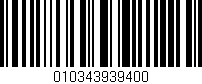 Código de barras (EAN, GTIN, SKU, ISBN): '010343939400'