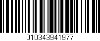 Código de barras (EAN, GTIN, SKU, ISBN): '010343941977'