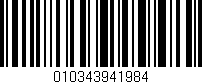 Código de barras (EAN, GTIN, SKU, ISBN): '010343941984'