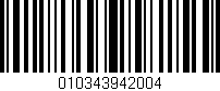 Código de barras (EAN, GTIN, SKU, ISBN): '010343942004'