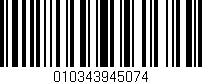 Código de barras (EAN, GTIN, SKU, ISBN): '010343945074'