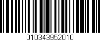Código de barras (EAN, GTIN, SKU, ISBN): '010343952010'