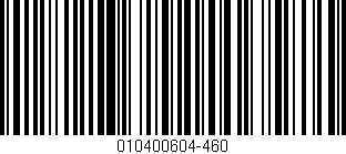 Código de barras (EAN, GTIN, SKU, ISBN): '010400604-460'