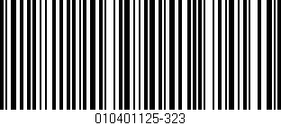 Código de barras (EAN, GTIN, SKU, ISBN): '010401125-323'