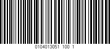 Código de barras (EAN, GTIN, SKU, ISBN): '0104013051_100_1'