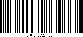 Código de barras (EAN, GTIN, SKU, ISBN): '0104013052_133_1'