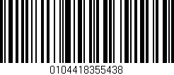 Código de barras (EAN, GTIN, SKU, ISBN): '0104418355438'