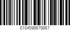 Código de barras (EAN, GTIN, SKU, ISBN): '0104598679867'