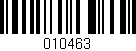 Código de barras (EAN, GTIN, SKU, ISBN): '010463'