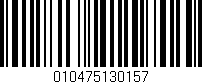 Código de barras (EAN, GTIN, SKU, ISBN): '010475130157'
