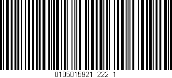 Código de barras (EAN, GTIN, SKU, ISBN): '0105015921_222_1'