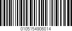 Código de barras (EAN, GTIN, SKU, ISBN): '0105154906014'