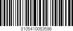 Código de barras (EAN, GTIN, SKU, ISBN): '0105410083596'