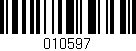 Código de barras (EAN, GTIN, SKU, ISBN): '010597'
