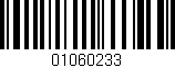 Código de barras (EAN, GTIN, SKU, ISBN): '01060233'