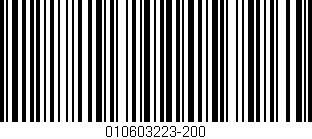Código de barras (EAN, GTIN, SKU, ISBN): '010603223-200'