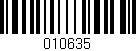 Código de barras (EAN, GTIN, SKU, ISBN): '010635'