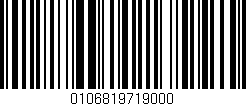 Código de barras (EAN, GTIN, SKU, ISBN): '0106819719000'